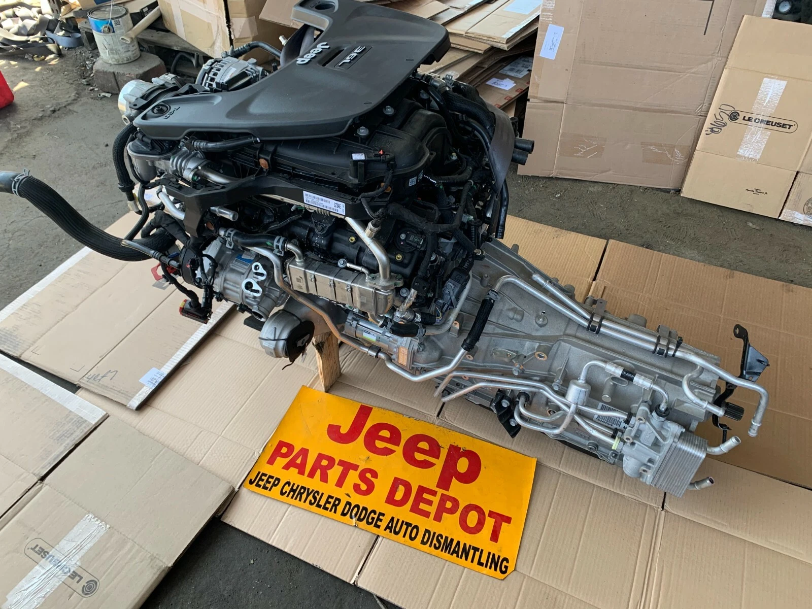2018 2023 JEEP WRANGLER JLU JL JT 3.6L ENGINE TRANSMISSION COMPLETE NEW ALL OEM - Image 10